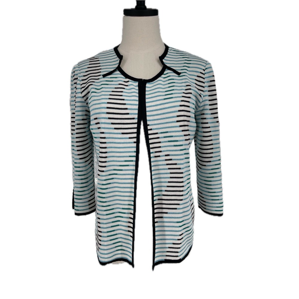 Ming Wang‎ Career Heritage Fit Wrinkle Classy Flattering Cardigan Jacket S